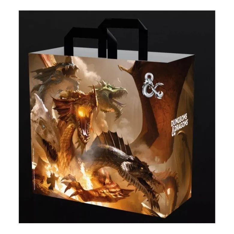 Bolsa Reciclable con Asas para transportar juegos: Modelo Dungeon and Dragons Tiamat