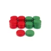 Crokinole: Piezas Rojas y Verdes
