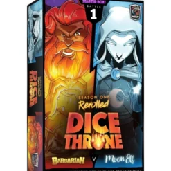 Dice Throne Temporada 1 Rerolled: Barbaro VS Elfa Lunar (castellano)