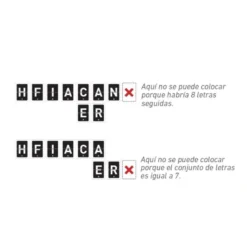 4 en letras