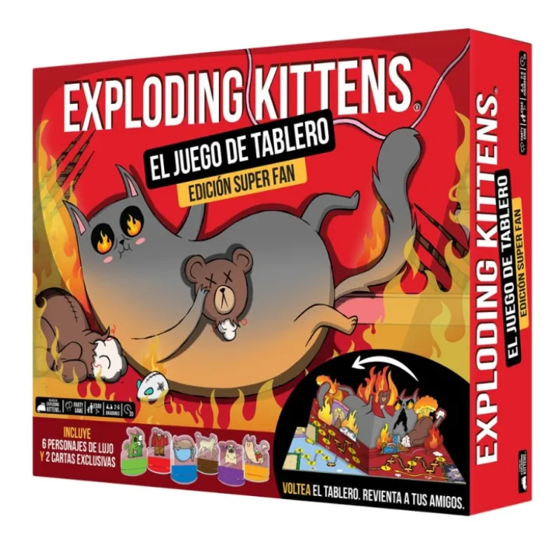 Exploding Kittens: El Juego de Tablero - Edicion Super Fan