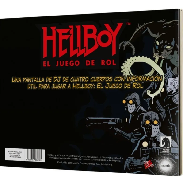 Hellboy RPG: Pantalla del Director de Juego