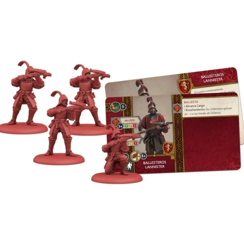 Juego de Tronos: Cancion de hielo y fuego el juego de miniaturas: Ballesteros Lannister