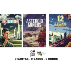 Nano9Games: Clin9c, Asteroid Miner y 12 Patrols (castellano)