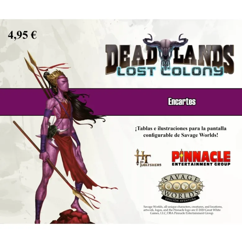 Savage Worlds: Deadlands. Colonia Perdida: Encarte