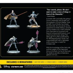 Star Wars Shatterpoint: Twice the Pride Count Dooku Squad Pack (castellano)