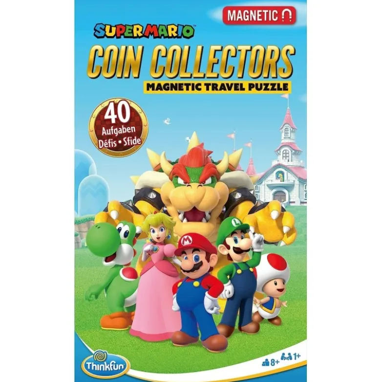 Super Mario Coin Collectors: Magnetic Travel Puzzle (castellano)